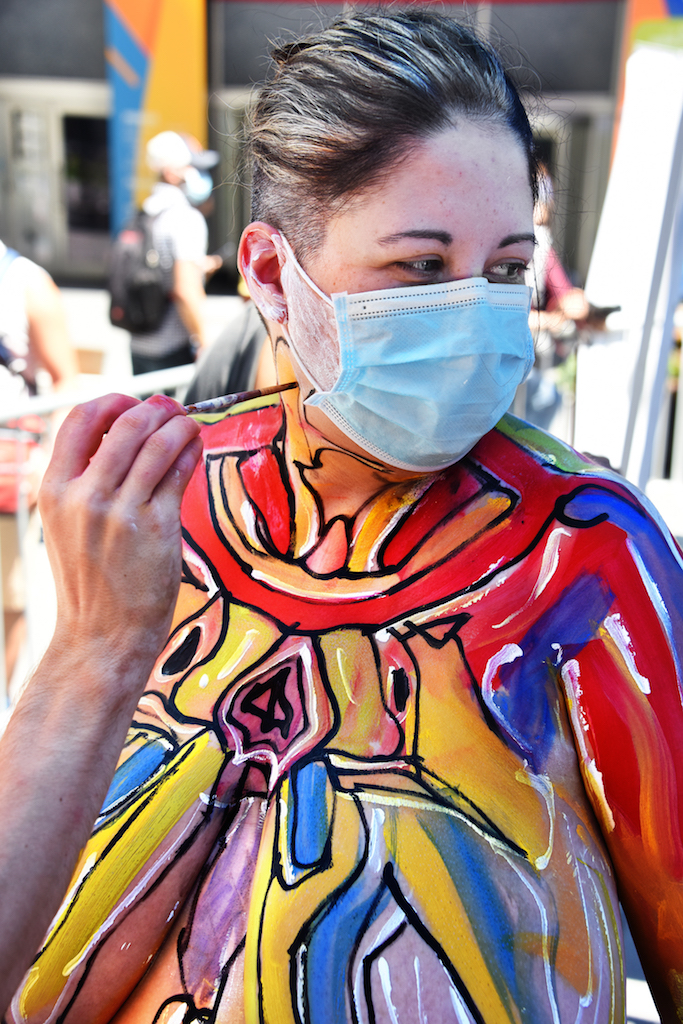 Full Nude Body Paint Porn - Adorned, not porn: Body painting brings nudity back to Times Square - The  Village Sun