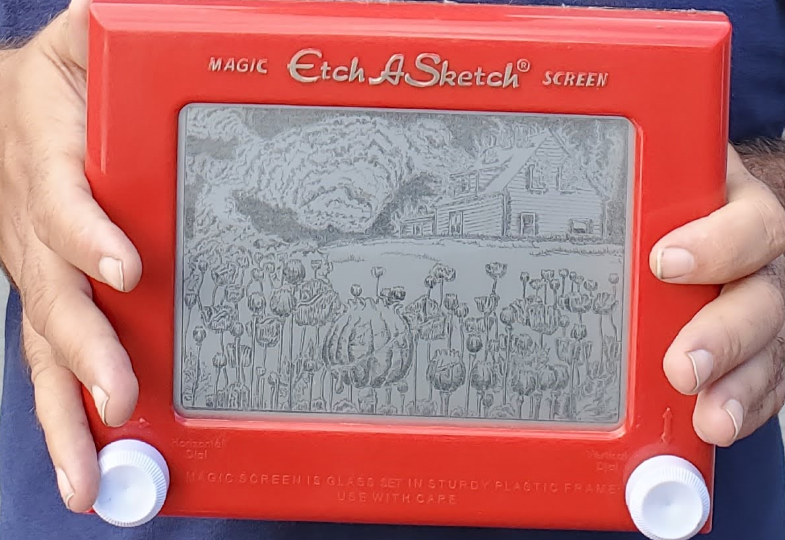 Etch A Sketch art goes for a spin in Washington Square Park - The Village  Sun